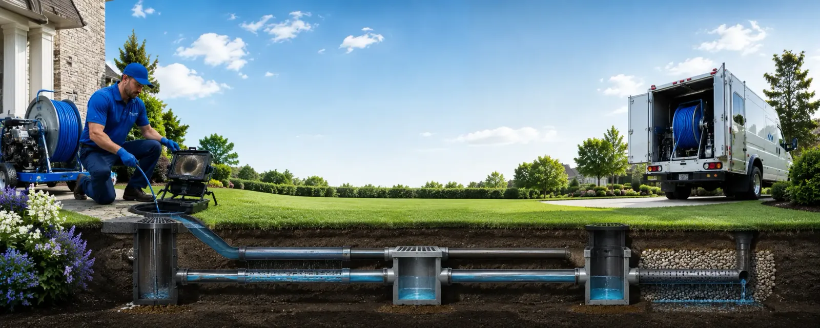 Outdoor drain cleaning information for Ariel, WA